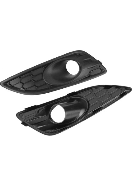 1 Çift Ön Tampon Alt Petek Sis Lambası Surround Izgara Sis Lambası Kapak Ford Fiesta Mk7 Facelift 2013-2017 (Yurt Dışından)