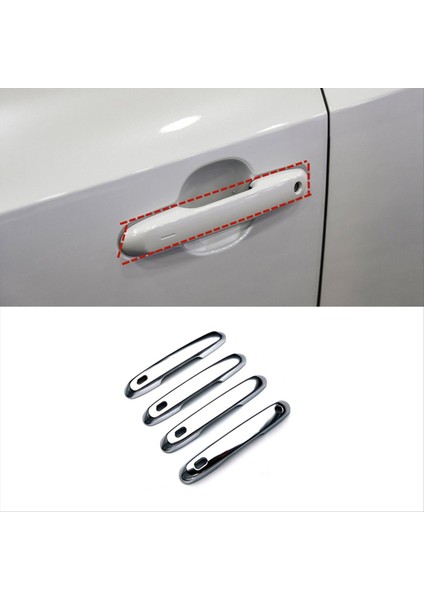 Toyota Grand Highlander Için 2024 Lhd Araba Dış Kapı Kolu Kapak Kaplama Aksesuarları Gümüş (Yurt Dışından) indirimleri