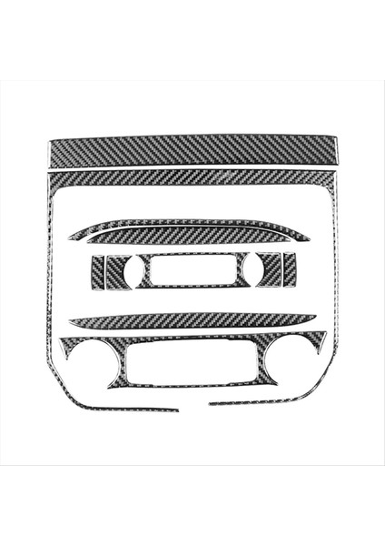 Chevy Için Karbon Fiber Silverado Gmc Sırrra 1500 2014-2018 Lhd Merkez Konsolu Ac Panel Kapak Trim Iç Aksesuarlar (Yurt Dışından)