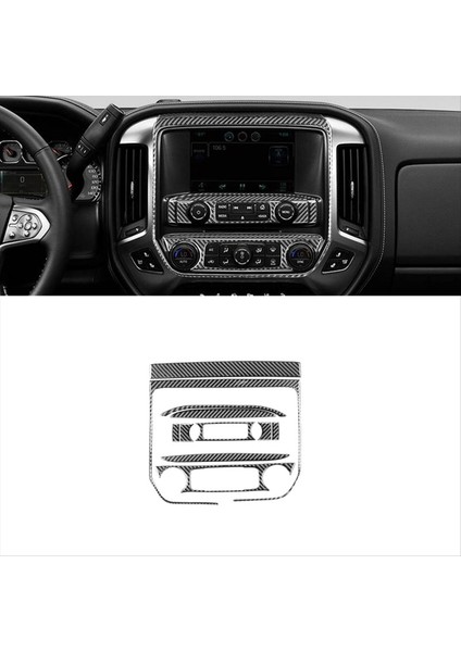 Chevy Için Karbon Fiber Silverado Gmc Sırrra 1500 2014-2018 Lhd Merkez Konsolu Ac Panel Kapak Trim Iç Aksesuarlar (Yurt Dışından) fırsatları