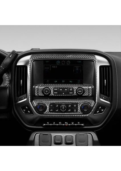 Chevy Için Karbon Fiber Silverado Gmc Sırrra 1500 2014-2018 Lhd Merkez Konsolu Ac Panel Kapak Trim Iç Aksesuarlar (Yurt Dışından) indirimleri