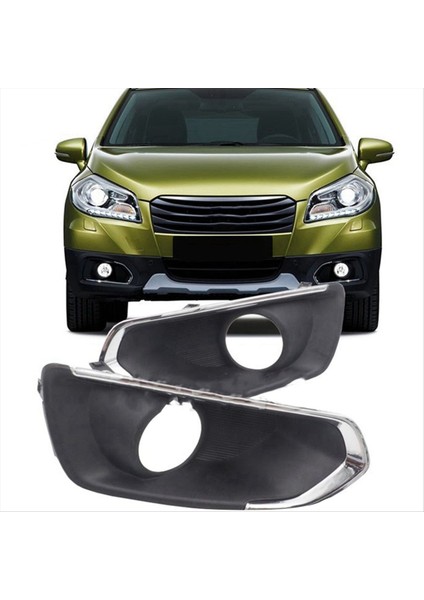 1paır Ön Tampon Çerçeve Sis Işıkları Suzuki Sx4 S-Cross 2013-2016 Sis Lamba Kaputu Krom Dekoratif (Yurt Dışından) modelleri