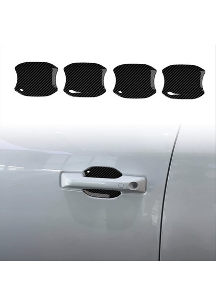 Byd Shark Için 6 2024 2025 Araba Dış Kapı Handel Kase Kapak Kapağı Trim Aksesuarları Abs Karbon Fiber (Yurt Dışından) indirimleri