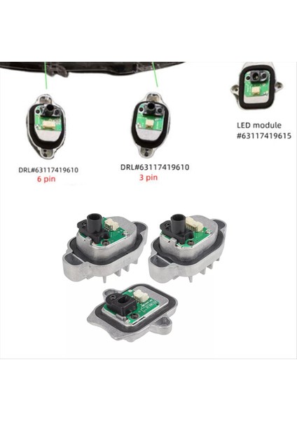 3pcs/set LED Modül Modül Angel Göz Sarı Işık Kaynak 63117419615 Bmw F30 F31 F35 Lcı 2014-2019 Drl Modülü Için (Yurt Dışından) indirimleri