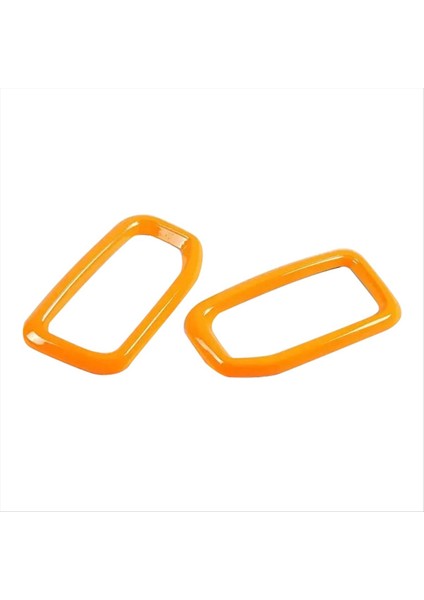 Ford Ranger Için 2023 2024 Araba Gösterge Tablosu Yan Klima Çıkış Çerçevesi Kapak Trim Iç Aksesuarlar Turuncu (Yurt Dışından)