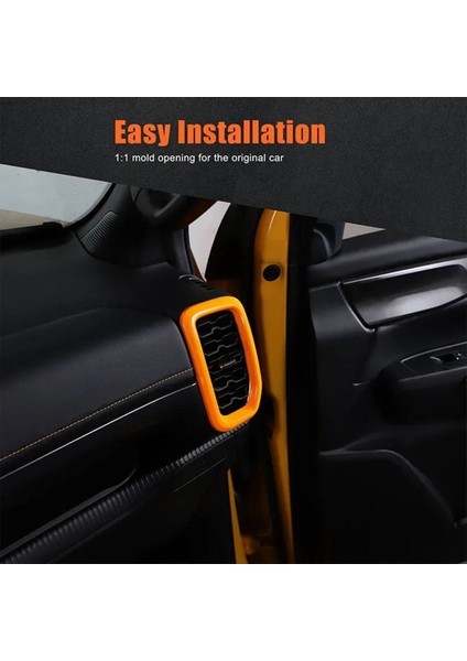 Ford Ranger Için 2023 2024 Araba Gösterge Tablosu Yan Klima Çıkış Çerçevesi Kapak Trim Iç Aksesuarlar Turuncu (Yurt Dışından) fiyatları