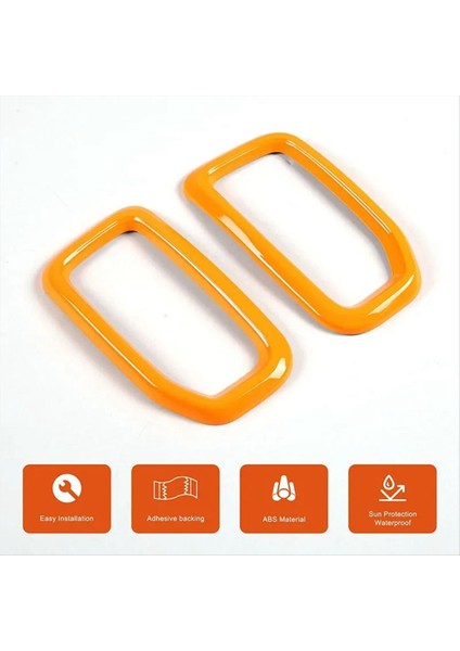 Ford Ranger Için 2023 2024 Araba Gösterge Tablosu Yan Klima Çıkış Çerçevesi Kapak Trim Iç Aksesuarlar Turuncu (Yurt Dışından) modelleri