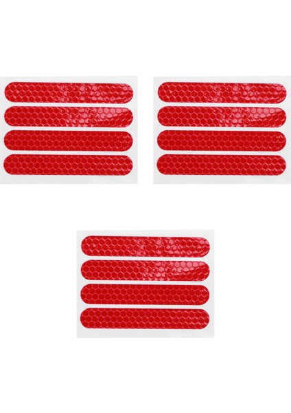 3x Ön Arka Tekerlek Kapağı Koruyucu Kabuk Dokuzbot Için Yansıtıcı Etiket (Yurt Dışından)