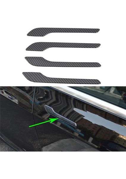 Tesla Model 3 Için Modle Y 2017-2023 Araba Kapı Tutucu Kapak Koruma Dekorasyon Aksesuarları (Abs Mat Karbon Fiber) (Yurt Dışından) modelleri