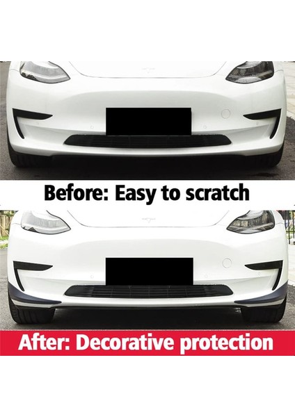 Tesla Model Y 2021 2022 2023 Çarpışma Karşıtı Şeritler Köşe Koruma Tampon Dudak Koruyucusu Için Ön Tampon Koruyucusu (Yurt Dışından) fırsatları