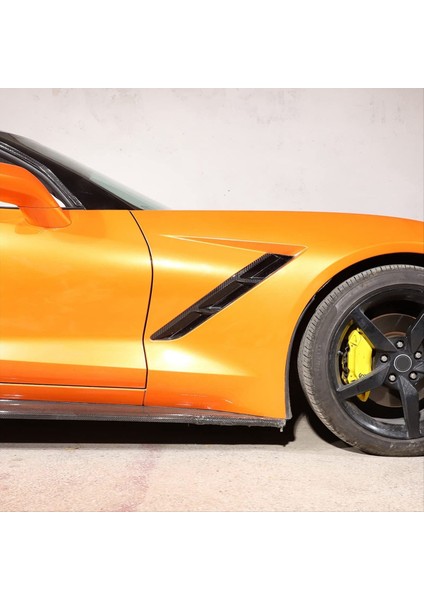 Corvette C7 Için 2014-2019 Yumuşak Karbon Fiber Araç Yan Çamurluk Hava Outlet Havalandırma Çıkartma Etiket Trim Aksesuarları (Yurt Dışından) indirimleri