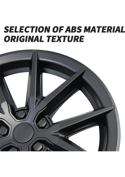 Tesla Model 3 Tekerlek Kapağı Thunder Style Wheel 18 Inç Hub Kapağı Trim Araç Aksesuarları - Mat Siyah (Yurt Dışından) fırsatları
