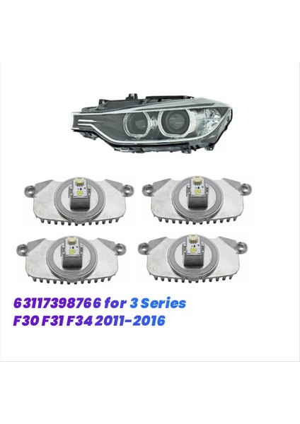 4pcs Araba Ekleme LED Gündüz Çalışan Drl Diyot 63117398766 Bmw 3 Serisi F30 F31 F34 2011-2016 Angel Göz Işığı Modülü (Yurt Dışından) indirimleri