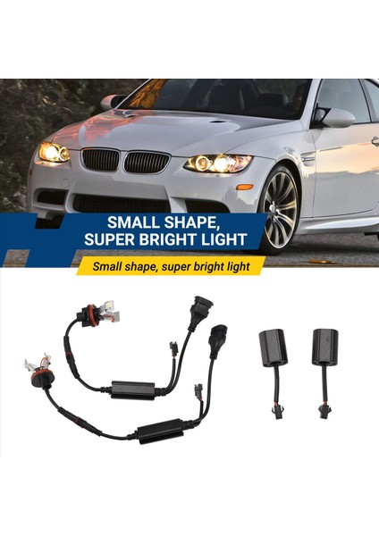 2pcs Araba LED Melek Göz Işığı 6000K H8 Bmw E82 E87 E90 E91 E92 M3 E93 E60 E61 E63 E70 X5 E71 X6 E89 Z4 (Yurt Dışından) indirimleri