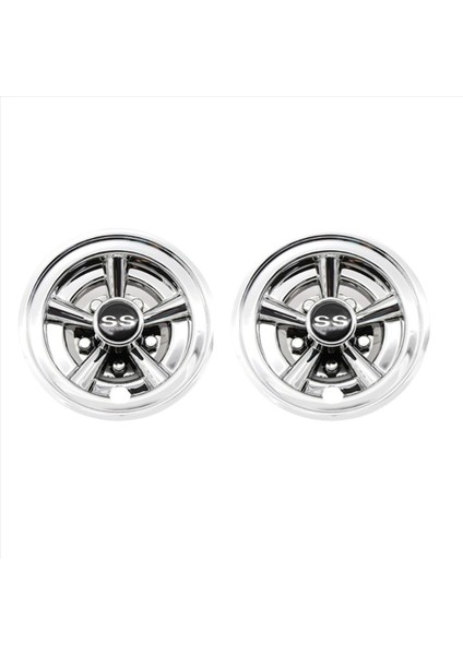 4pcs 8inch Ss Golf Arabası Tekerleği Kapakları 5 Konuşulmuş Tasarım Hub Kapağı Için Golf Arabaları Için Kulüp Arabası Ezgo Yamaha (Yurt Dışından) modelleri