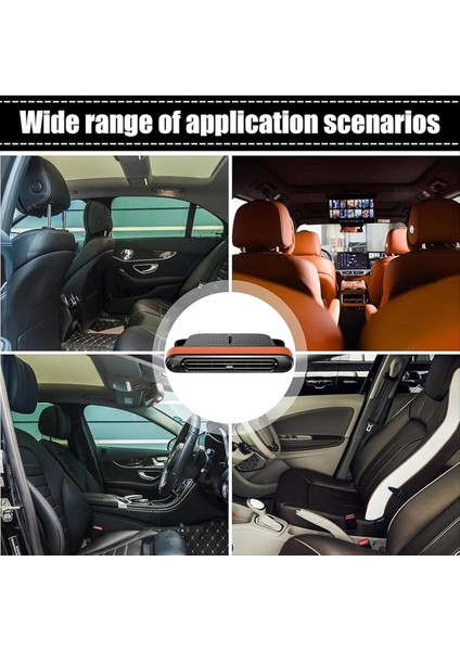 Araba Koltuğu Soğutma Fanları USB Ön Arka Koltuk Için Araba Başlık Fanı Tüm Arabalar Için Üç Vitesli Ayarlanabilir Fan Koltuk B (Yurt Dışından)