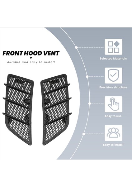 2pcs Araba Ön Kaput Hava Havalandırma Izgarası Kapak Hava Akışı Alım Davlumbazları Mercedes Benz W164 ml / Gl Sınıfı 2008-2011 (Yurt Dışından) fırsatları