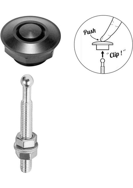 6set 1 25 Inç Alüminyum Araç Kaput Pimleri Pins-Quick Salıver (Yurt Dışından) modelleri