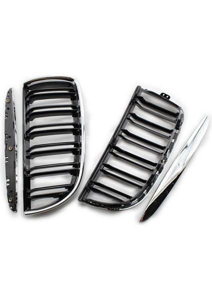 Bmw 3 Serisi E91 2005-2008 Için Araba Chrome Çift Hatlı Ön Kaput Böbrek Izgara Mesh Met For Spor Yarışları Izgaraları (Yurt Dışından) modelleri