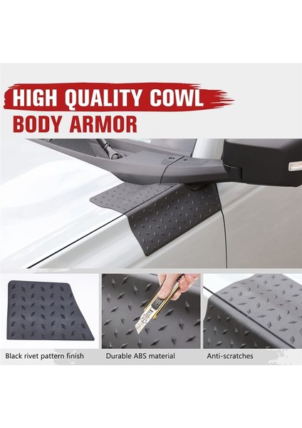 Ford Bronco Için Cowl Gövde Zırhı 2021 2022 2023 2/4 Kapılar Yan Köşe Koruma Kapağı Kapağı Aksesuarları (Yurt Dışından) indirimleri
