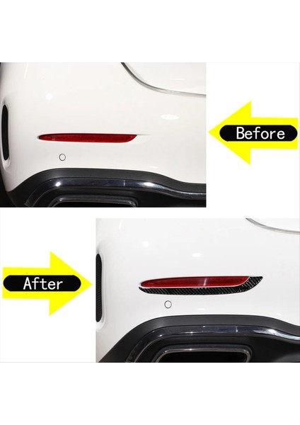 Mercedes-Benz C-Class W206 2022 2023 Yumuşak Karbon Fiber Araç Arka Kuyruk Işık Kapağı Trim Sticker Aksesuarları (Yurt Dışından) indirimleri