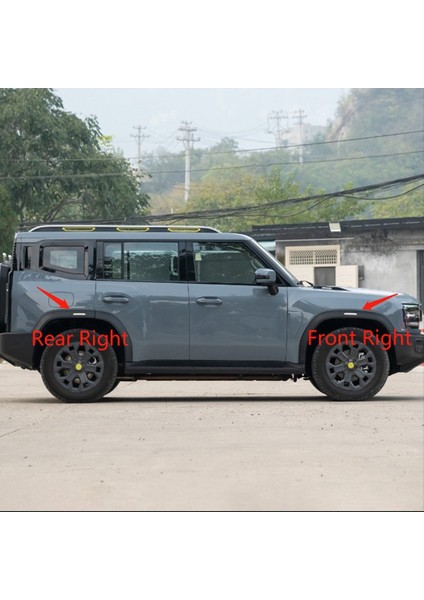 Chery Jetour Gezgin T2 Araba Çarkı Kaş Lambası Modifikasyonu Sol ve Sağ Ön Tekerlek Kaş Lambası Arka Sol Sol (Yurt Dışından) fırsatları