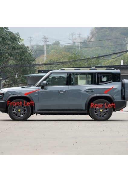 Chery Jetour Gezgin T2 Araba Çarkı Kaş Lambası Modifikasyonu Sol ve Sağ Ön Tekerlek Kaş Lambası Arka Sol Sol (Yurt Dışından) indirimleri