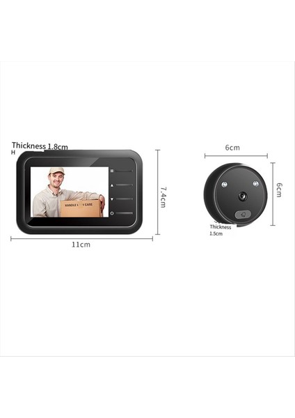 Sıfır Mesafe Görsel Kapı Zili Kablosuz Ev Hd Anti-Hırsızlık Kamerası Akıllı Taşınabilir Çok Işlevli Kamera (Yurt Dışından) fiyatları