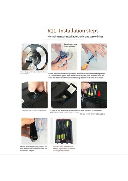 Sıfır Mesafe Görsel Kapı Zili Kablosuz Ev Hd Anti-Hırsızlık Kamerası Akıllı Taşınabilir Çok Işlevli Kamera (Yurt Dışından) modelleri