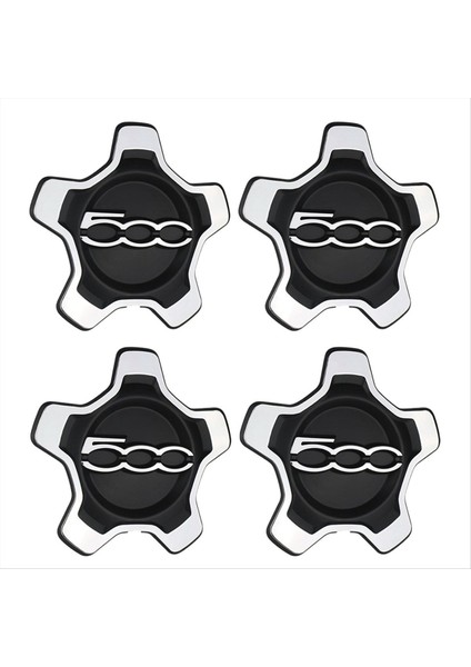 4pcs Araba Tekerlek Merkezi Kapak Kapağı 6AN69LXHAA 735626312 Fiat 500X 2016-2022 Toz Kapağı Araba Aksesuarları Için (Yurt Dışından)