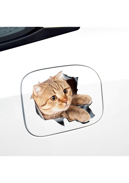 (8pcs) 3D Kedi Araba Çıkartmaları Pencere Kamyon Araba Dizüstü Veya Ipad Için Çıkartma / Çıkartma (Yurt Dışından) modelleri