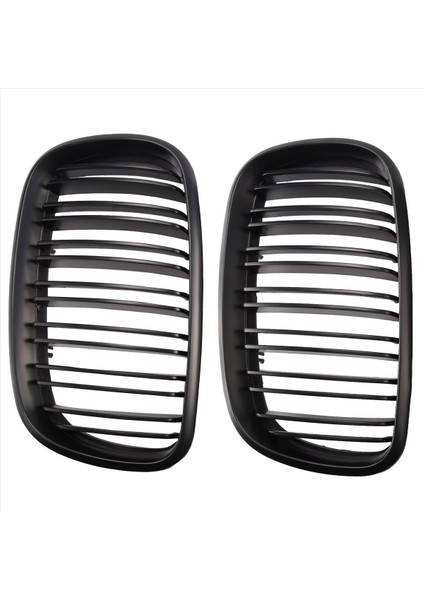Mat Siyah Ön Tampon Çift Çabuk Ön Böbrek Izgara Izgara For-Bmw X5 X6 E70 E71 2007-2014 (Yurt Dışından) fiyatları