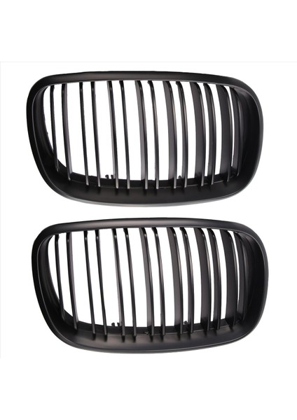 Mat Siyah Ön Tampon Çift Çabuk Ön Böbrek Izgara Izgara For-Bmw X5 X6 E70 E71 2007-2014 (Yurt Dışından) modelleri