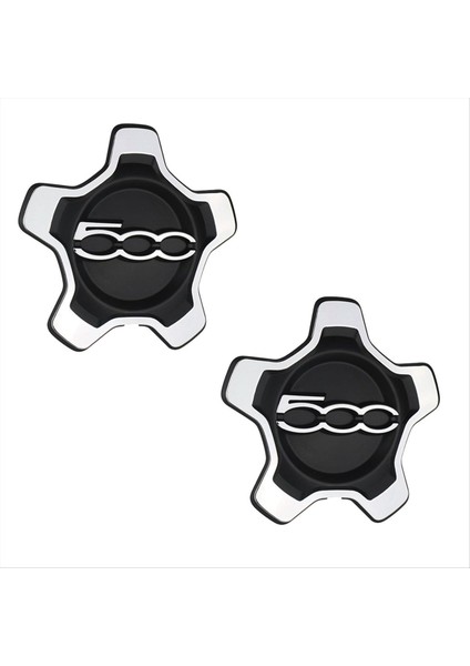 2pcs Araba Tekerlek Merkezi Kapak Kapağı 6AN69LXHAA 735626312 Fiat 500X 2016-2022 Toz Kapağı Araç Aksesuarları (Yurt Dışından)