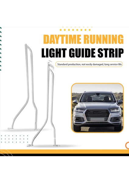 Araba Gündüz Koşu Işık Kılavuzu Şerit Farlar Audi Q7 Için Işık Şeritleri 2016-2019 Far Aksesuarları Sağ (Yurt Dışından) fırsatları