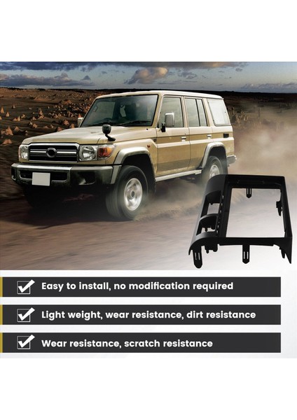 9 Inç Araba Çerçevesi Fasya Adaptörü Android Radyo Çizgi Montaj Paneli Kiti Toyota Land Cruiser 70 2023+ (Yurt Dışından) modelleri