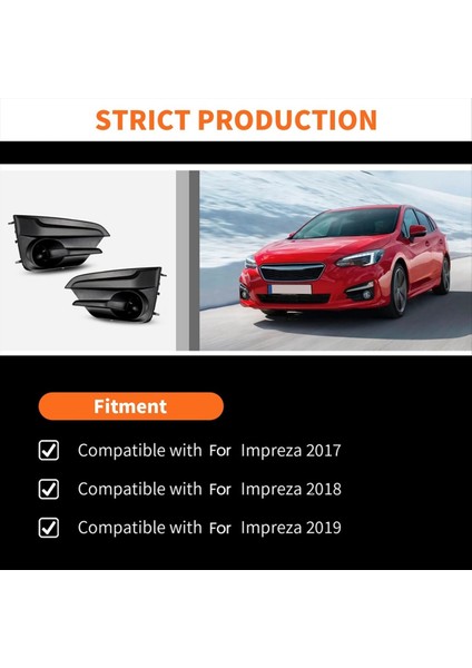 Ön Tampon Sis Lambası Kapağı Subaru Impreza 2017-2019 Aksesuarlar Değiştirme 57731FL20A 57731FL21A (Yurt Dışından) indirimleri