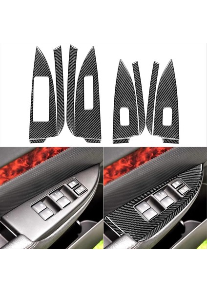 Subaru Için Karbon Fiber Legacy Outback 2010-2014 Kapı Pencere Asansör Anahtarı Panel Kapak Trim Çıkrısı Iç Aksesuarlar (Yurt Dışından) fırsatları