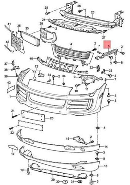 955504910 95550501010 2pcs Ön Tampon Kılavuzu Rayı Sağ Solda Porsche Cayenne 2008 2009 2010 (Yurt Dışından) modelleri