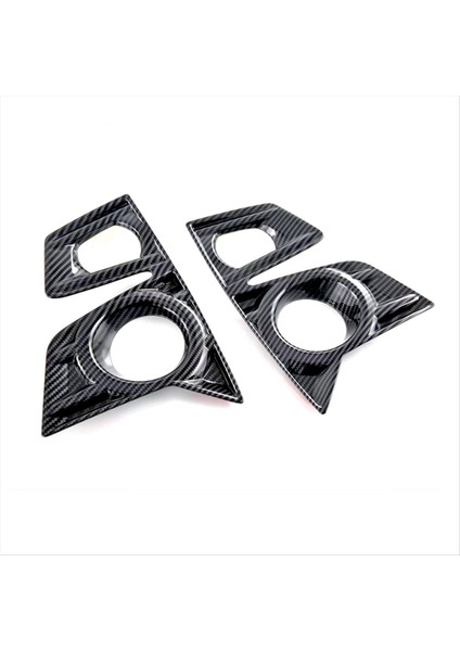 Isuzu D-Max Dmax 2021 2022 2023 Abs Karbon Fiber Araç Ön Sis Işık Lamba Kapağı Trim Aksesuarları (Yurt Dışından)