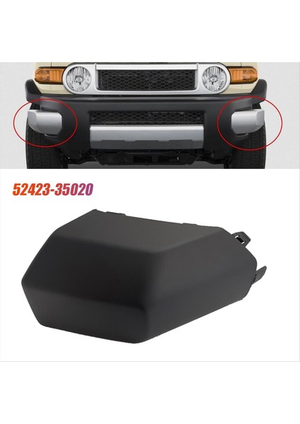 Sol Ön Tampon Köşe Kapağı 52423-35020 35030 Toyota Fj Cruiser 2007-2014 Yan Astar Uçağı Ped Koruyucu Kabuk (Yurt Dışından) indirimleri