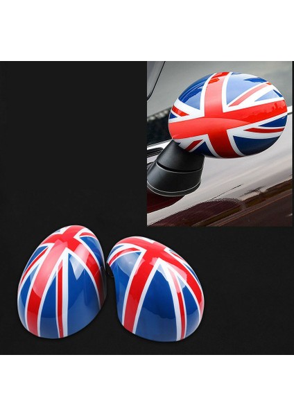 Mini Cooper Hardtop F54 F55 F56 F57 F60 Serisi Kırmızı/mavi Ingiltere Bayrağı Için Araba Kapısı Yan Ayna Kapak Kapakları (Yurt Dışından) fiyatları