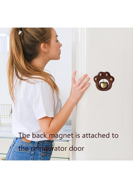 Esnaf Çan Dekoratif Buzdolabı Mıknatısları Manyetik Olarak Yapıştırılmış Ahşap Kapı Zili Girerken Iş Için Kapı Zil (Yurt Dışından) indirimleri