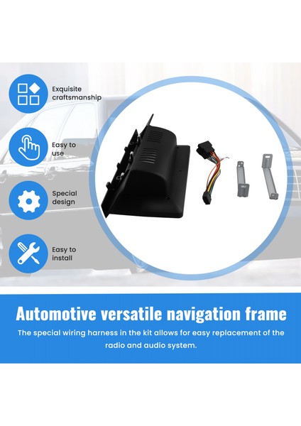 Araba Çerçevesi Fasya Adaptörü Android Radyo Dash Takım Paneli Kiti Sınıf W140 Için (Yurt Dışından) fırsatları