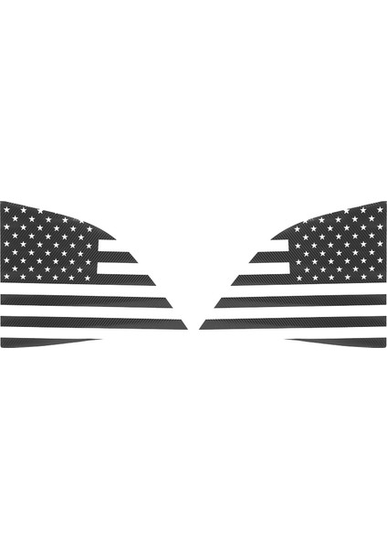 Karbon Fiber Araba Yan Panjurlar Arka Cam Bayrağı Dodge Challenger Için Dekoratif Çıkartmalar 2008-2020 (Yurt Dışından)