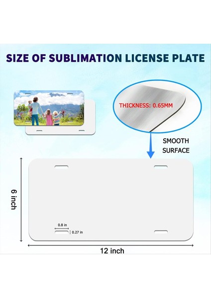 10 Paket Süblimasyon Plakası Boşlukları Kalınlık 0 65MM Isı Termal Transfer Sayfası Diy Resim Süblimasyon Boş (Yurt Dışından) fiyatları