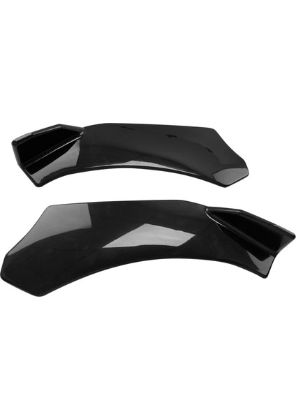 Universal Spoiler Kürekler Ön Tampon Deflektörü Dudak Splitter Deflektörü Scratch Dayanıklı Kanat Koruması Parlak Siyah (Yurt Dışından) indirimleri