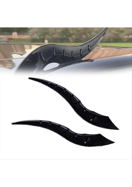 Araba Çatı Ejderha Boynuz Modifikasyonu Araba 3D Şeytan Boynuzlar Çıkartma Süsü Evrensel Cadılar Bayramı Araba Çatı Dekorasyon (Yurt Dışından) fiyatları