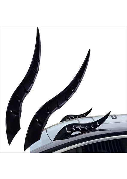 Araba Çatı Ejderha Boynuz Modifikasyonu Araba 3D Şeytan Boynuzlar Çıkartma Süsü Evrensel Cadılar Bayramı Araba Çatı Dekorasyon (Yurt Dışından) modelleri