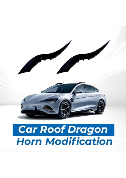 Araba Çatı Ejderha Boynuz Modifikasyonu Araba 3D Şeytan Boynuzlar Çıkartma Süsü Evrensel Cadılar Bayramı Araba Çatı Dekorasyon (Yurt Dışından) fırsatları